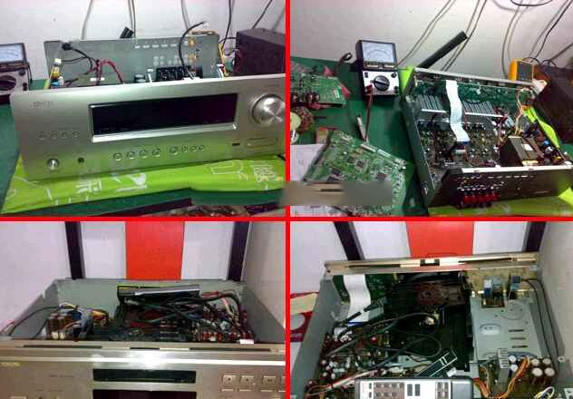 天龙次世代功放维修AVR-1622保护关机的维修