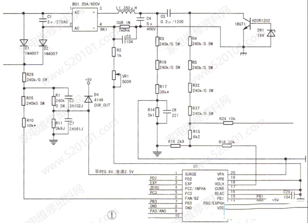 美的C21-SH2131电磁炉屡损IGBT管等故障维修