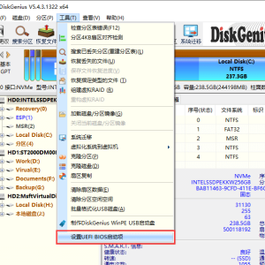 Windows系统下就可以对UEFI启动项进行编辑、删除、添加、备份、还原等操作 ...